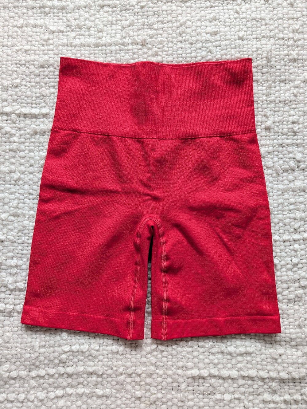 Aritzia Tna - Seamless High Waisted Biker Shorts Red - NWOT - XS